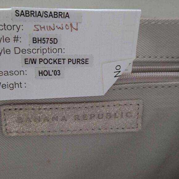 Banana Republic suede metallic shoulder bag NWOT - Picture 8 of 9